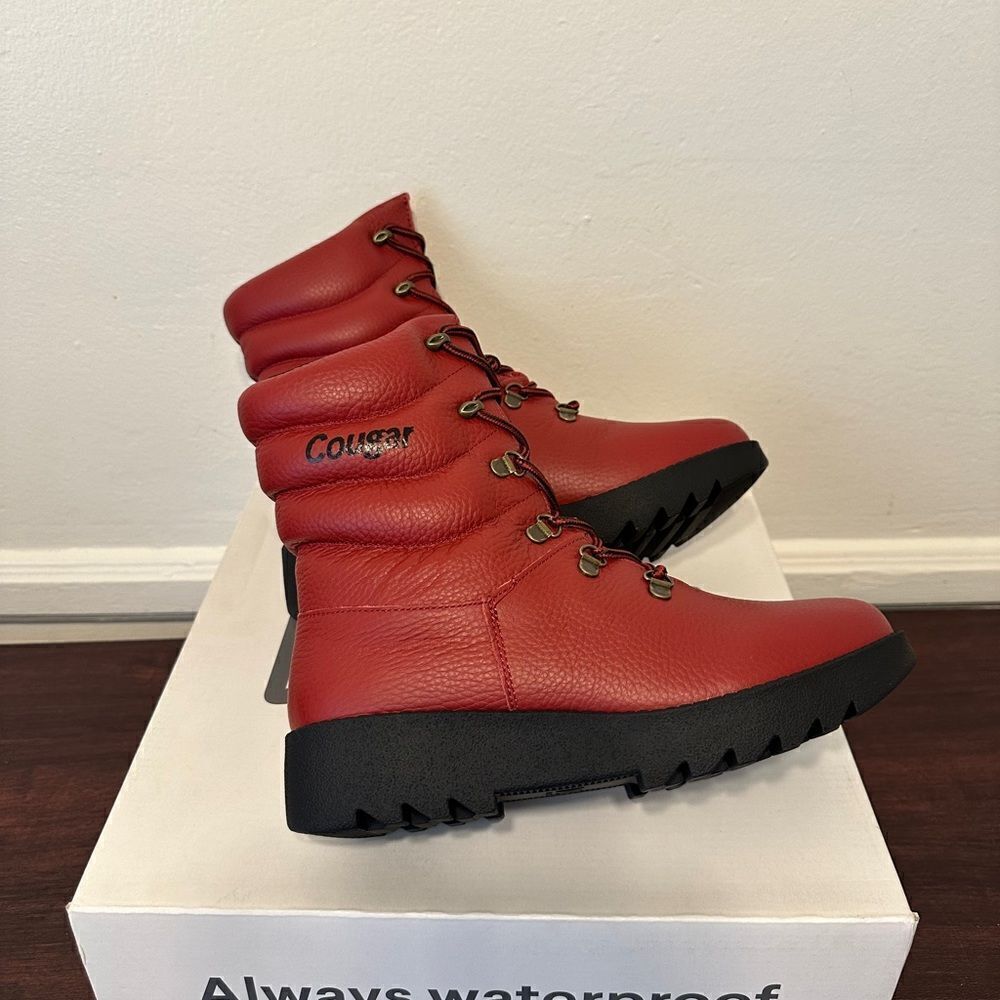 Cougar Women’s arctic boot leather waterproof fleece lining TRP sole Sz 8 NIB - Picture 9 of 13